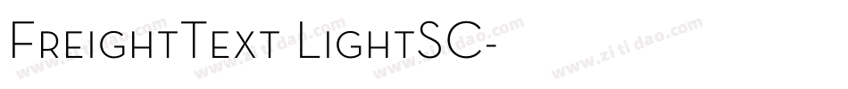 FreightText LightSC字体转换